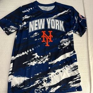 Boys Mets T shirt Performance Fabric Size Large 14/16